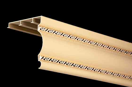 Трьохрядний алюмінієвий карниз Бр-13 БЕЖ 2.5 Бровари