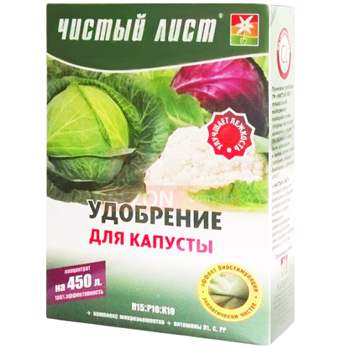 Добриво для капусти мінеральне 300гр (кристал) Квітофор Чистий лист Житомир