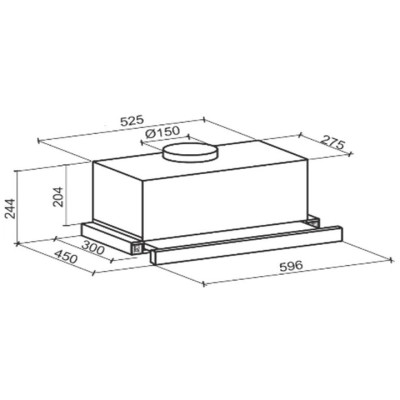 Вытяжка кухонная GRANADO Telde 603-1200 black (GCH336311) Винница - изображение 8