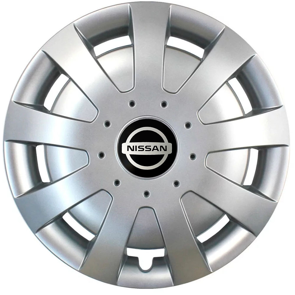Автомобильные модельные колпаки R15 Nissan 309 4шт, SJS, серебряные Киев - изображение 1