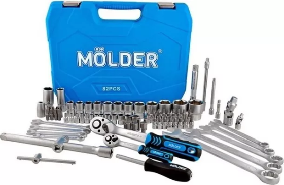 Професійний набір інструментів у кейсі MOLDER MT60082, 82 одиниць Київ