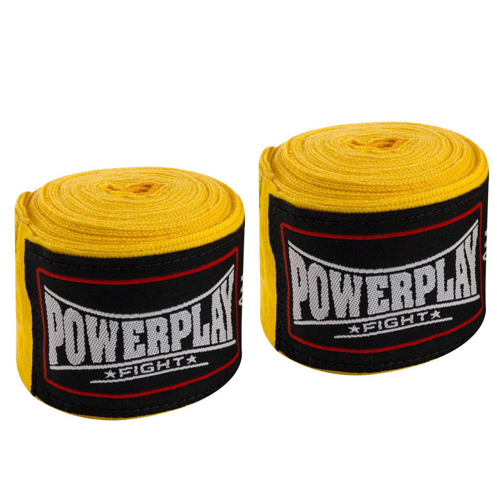 Бинти для боксу PowerPlay 3046 Жовті NYLON (4м) Кам'янське - фото 6