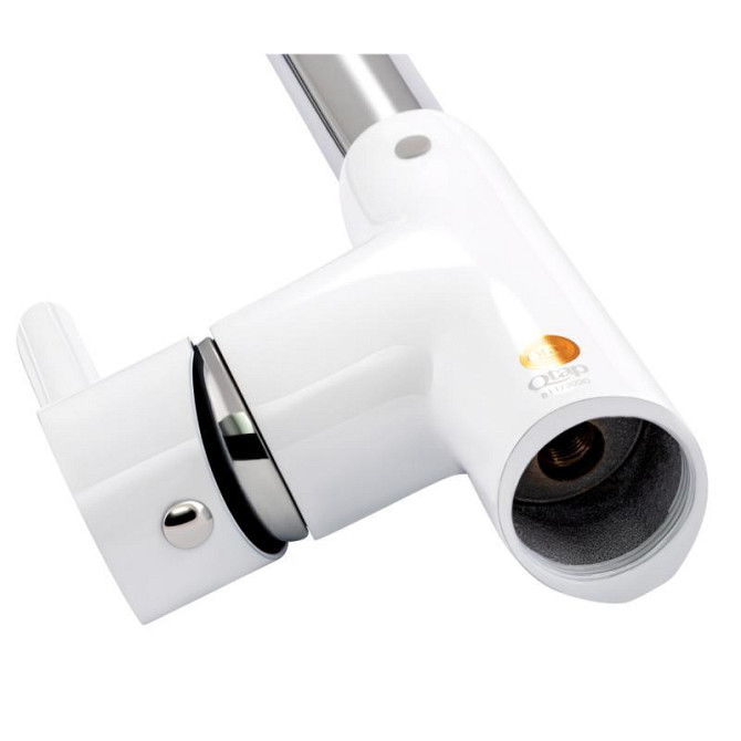 Змішувач для кухні з латуні Qtap Grand QTGRAWCR007F Chrome/White Харків - фото 3