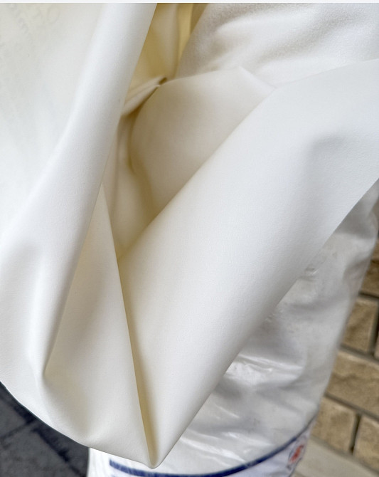 Ткань опт / кожзам белый - от 3 м Киев - изображение 7