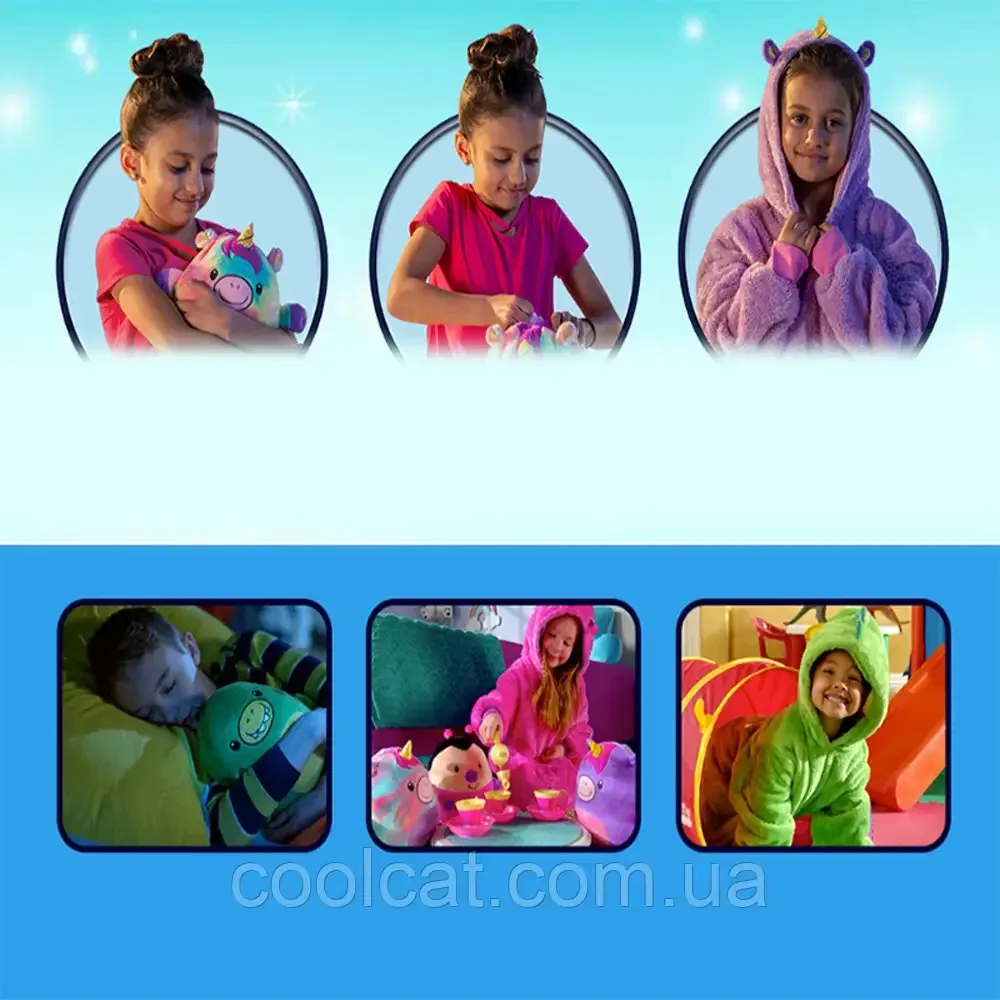 Дитяча толстовка плед 3в1 з капюшоном та рукавами Huggle Pe,Hoodie,Рожевий SBR Київ - фото 7