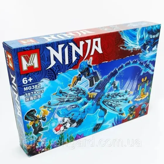 Конструктор блоковий Ninjago водний Дракон Джея 397 деталей MG382 Хмельницький
