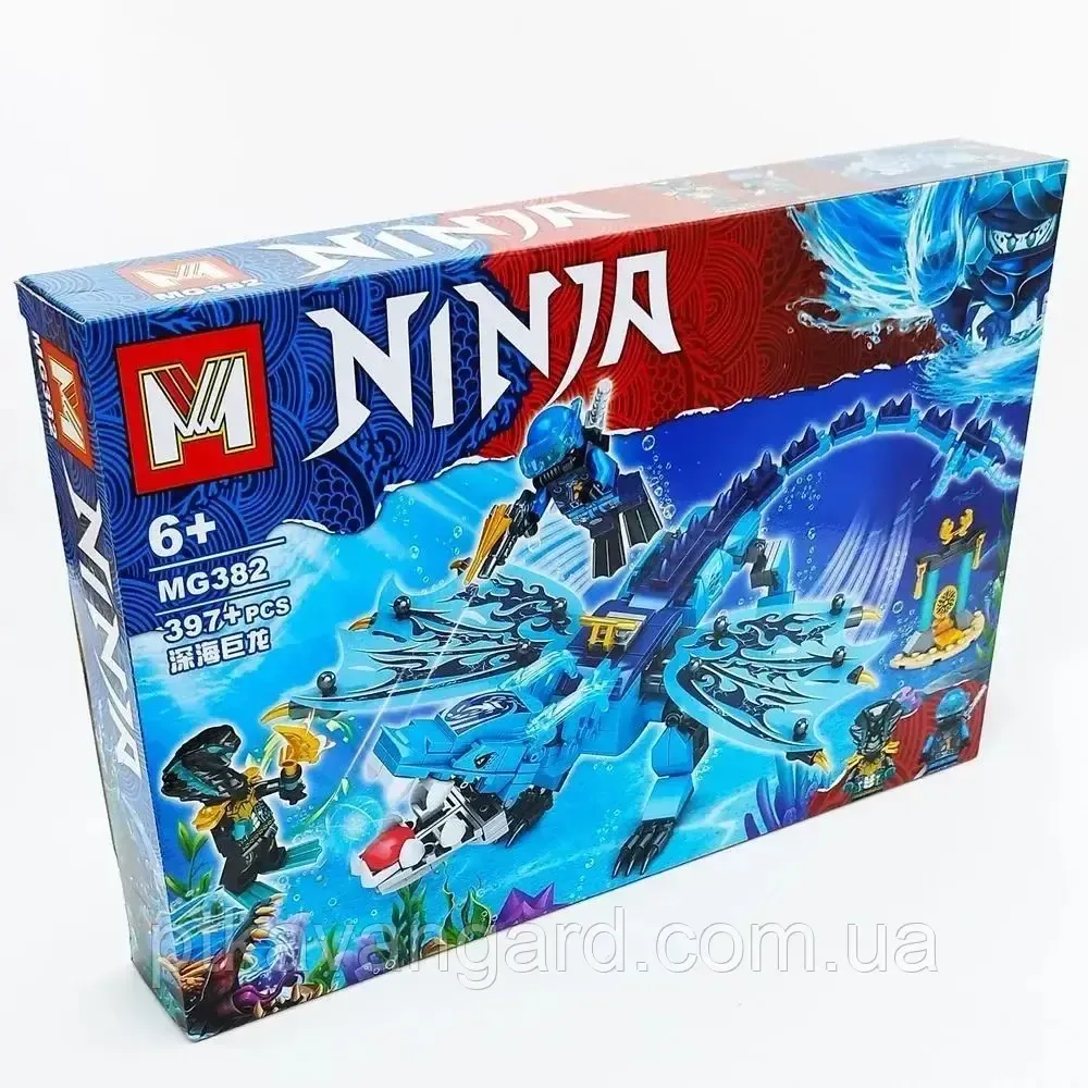 Конструктор блочный Ninjago водный Дракон Джея 397 деталей MG382 Хмельницкий - изображение 5