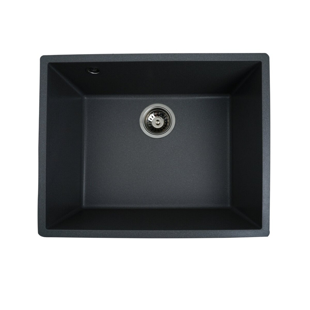 VALESO Гранітна мийка для кухні VALESO OASIS 5444 матова Сірий мусон Киев - изображение 8