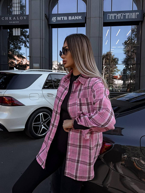 Жіноча сорочка в клітинку ( з накатом) Одеса - фото 3