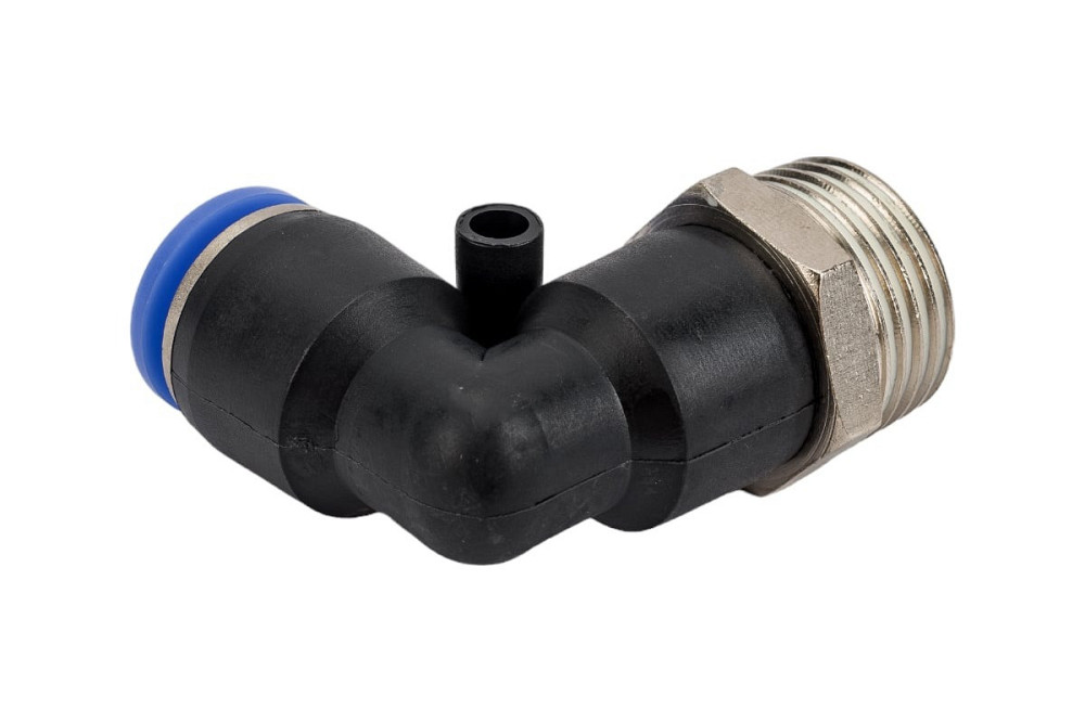 Фітинг кутовий 1/2" для пластикових трубок зовнішнє різблення 10мм Одеса - фото 2