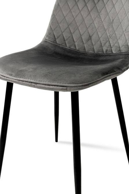 Стілець Марс чорний/велюр сірий Київ - фото 4