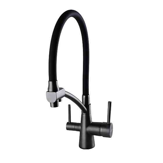 Змішувач для кухні під осмос Globus Lux LAZER GLLR-0700-11-GRAPHITE Київ