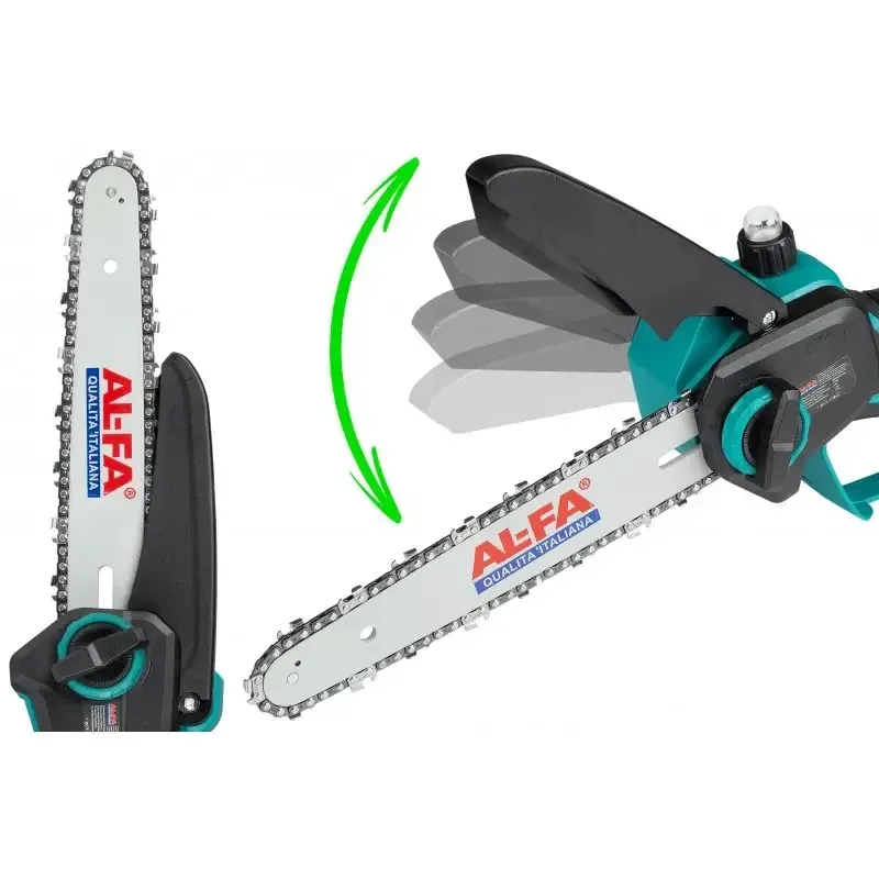 Акумуляторна міні-пилка AL-FA – 21V, безщітковий двигун, гілкоріз з 2 шинами Львів - фото 9