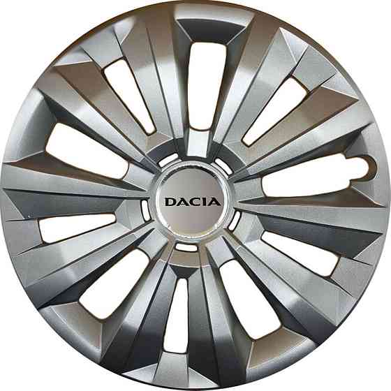 Автомобильные модельные колпаки R15 Dacia 346 4шт, SJS, серебряные Киев
