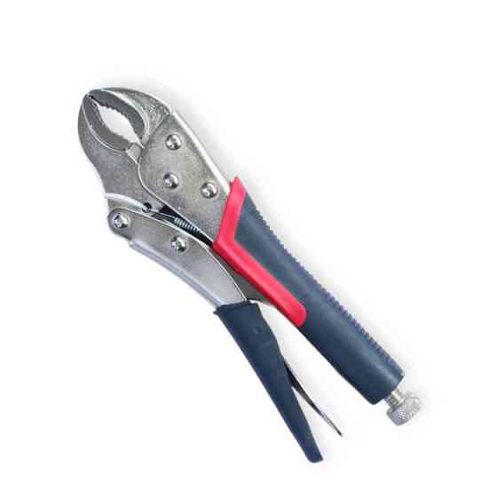 Затискач із напівкруглими губками (кліщі затискні) 255 мм обгум. ручка Мукачево