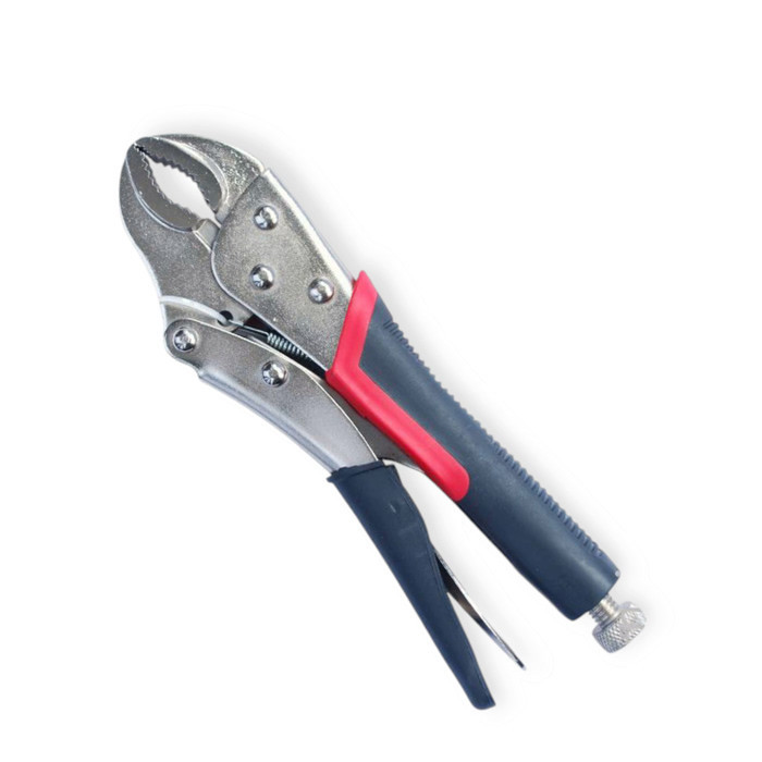 Зажим с полукруглыми губками (клещи зажимные) 255 мм обрезин. ручка Мукачево - изображение 1