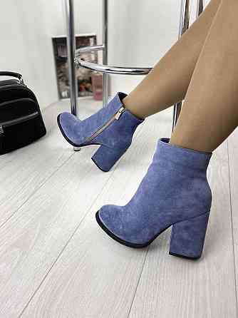 SANTINI Жіночі черевики SANTINI джинсові замша натуральна висота 10см каблук 9.5см 37р. (953652 Коломия