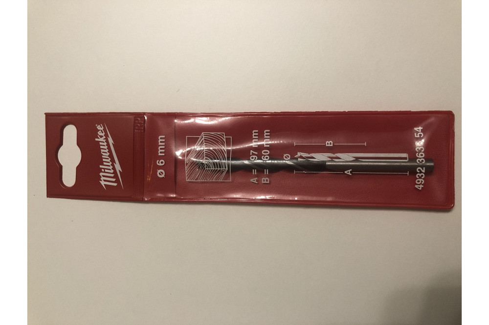Сверло по дереву трехточечное 6х97мм Milwaukee 4932363654 Коломыя - изображение 3