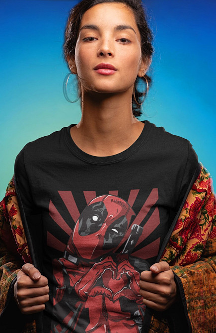 Футболка з аніме принтом Суперхеро Біртхдай Суперхеро Гіфт оверсайз (S/M/L) Чорний AnimeJ1091 Дніпро - фото 3