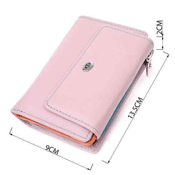 Модний гаманець для жінок з натуральної шкіри ST Leather 22502 Бежевий Київ