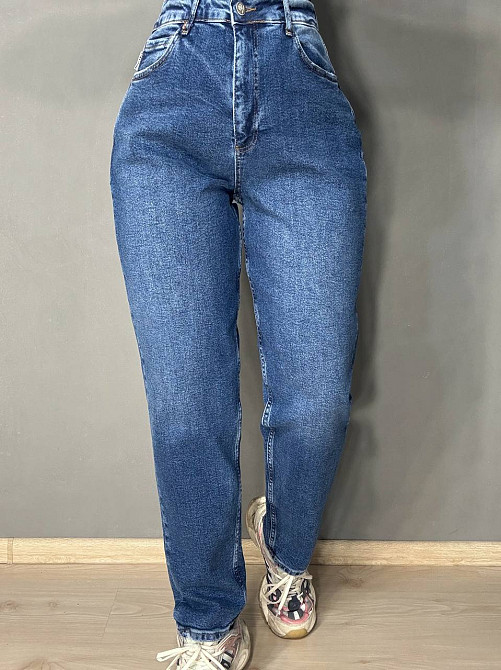 Джинсы женские Mikaletta 13141 MOM comfort стрейчевые синие, синий, З6, 36, 95 см, 118 см Киев - изображение 1