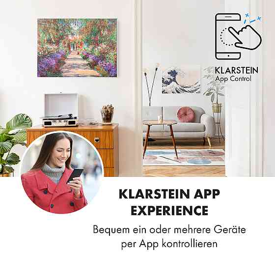 Інфрачервоний нагрівач Wonderwall Air Art Smart 80x60 см 500 Вт настінний садова доріжка 80 x 60 см / Рівне