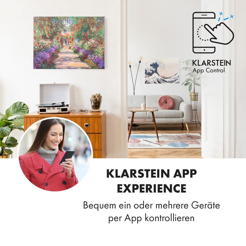 Инфракрасный обогреватель Wonderwall Air Art Smart 80x60 см 500 Вт настенный садовая дорожка 80 x 60 см / Ровно - изображение 2