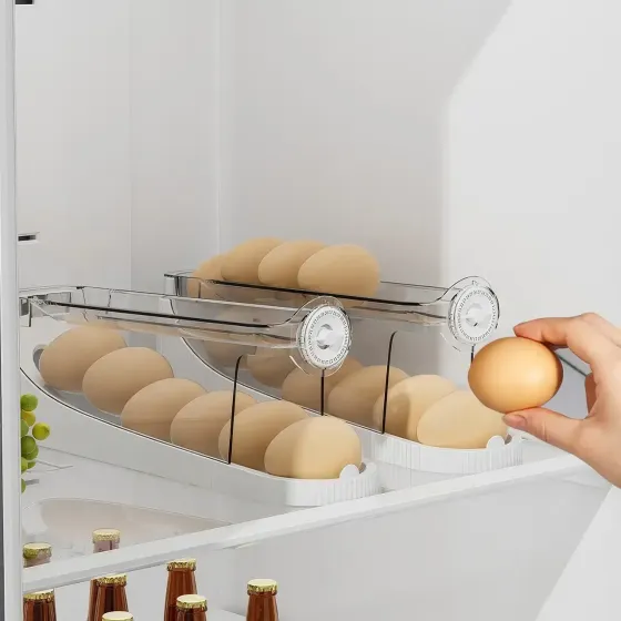 Органайзер двухуровневый для хранения яиц с таймером Коломия