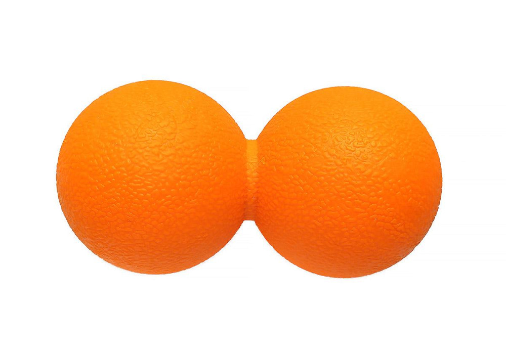 EasyFit Масажний м'ячик EasyFit TPR подвійний 12х6 см помаранчевий Коломыя - изображение 2