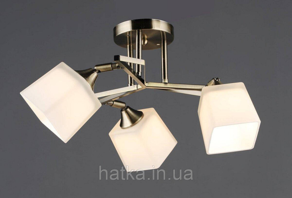 Люстра стельова VALESO B N6651/3 AB на 3 плафони Київ - фото 1