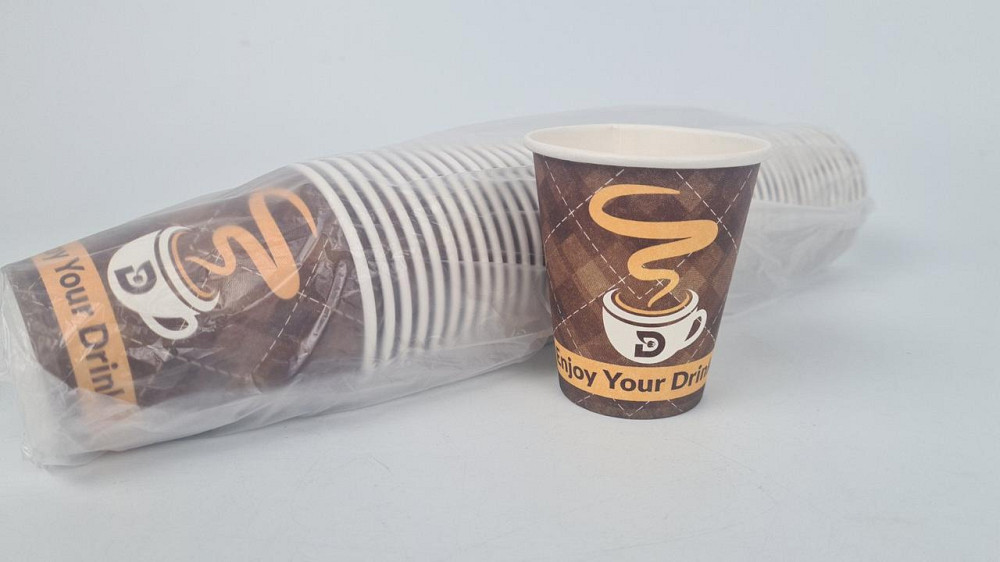 Стакан  бумажный 175мл Юнита коричневая чашка h7 (50 шт) Харків - фото 1