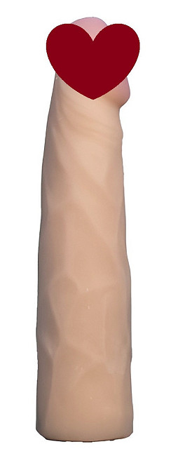 Насадка для страпона тілесна EGZO CIBERSKIN NSTR10 ( 18 см х 4 см ) Sex Aura Київ - фото 1