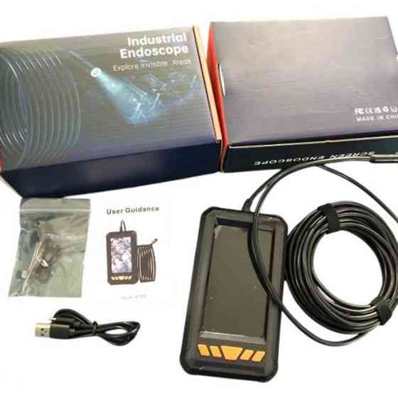 Ендоскопічна камера з кабелем 5 м, екран 4,3'', підсвічування LED, для огляду труб, авто та техніки Одеса