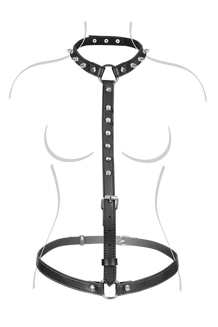 Портупея на тело Fetish Tentation Sexy Adjustable Harness Sex Aura Киев - изображение 1