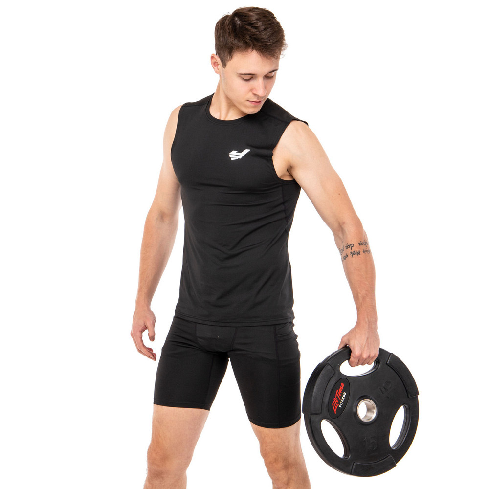 Блин (диск) обрезиненный 15 кг 51 мм LIFE-80154B-15 Гантели, гири, штанги и диски Киев - изображение 10