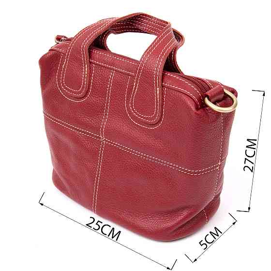 Сумка жіноча на блискавці флотар Vintage 20405 Червона Київ