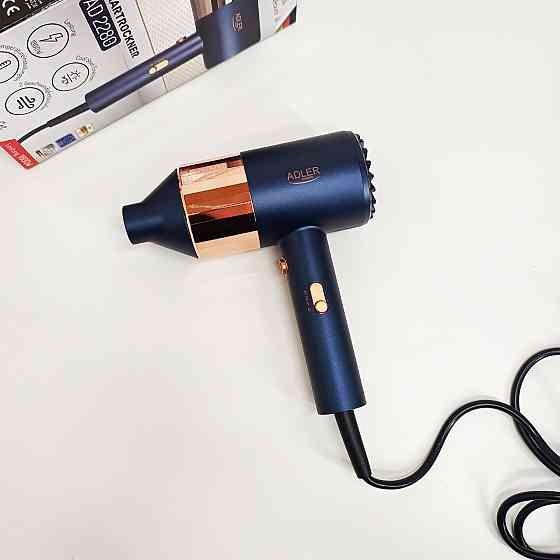 Фен для волос с холодным обдувом Adler, Фен электрический с насадками Качественный для волос RW-97 Львов