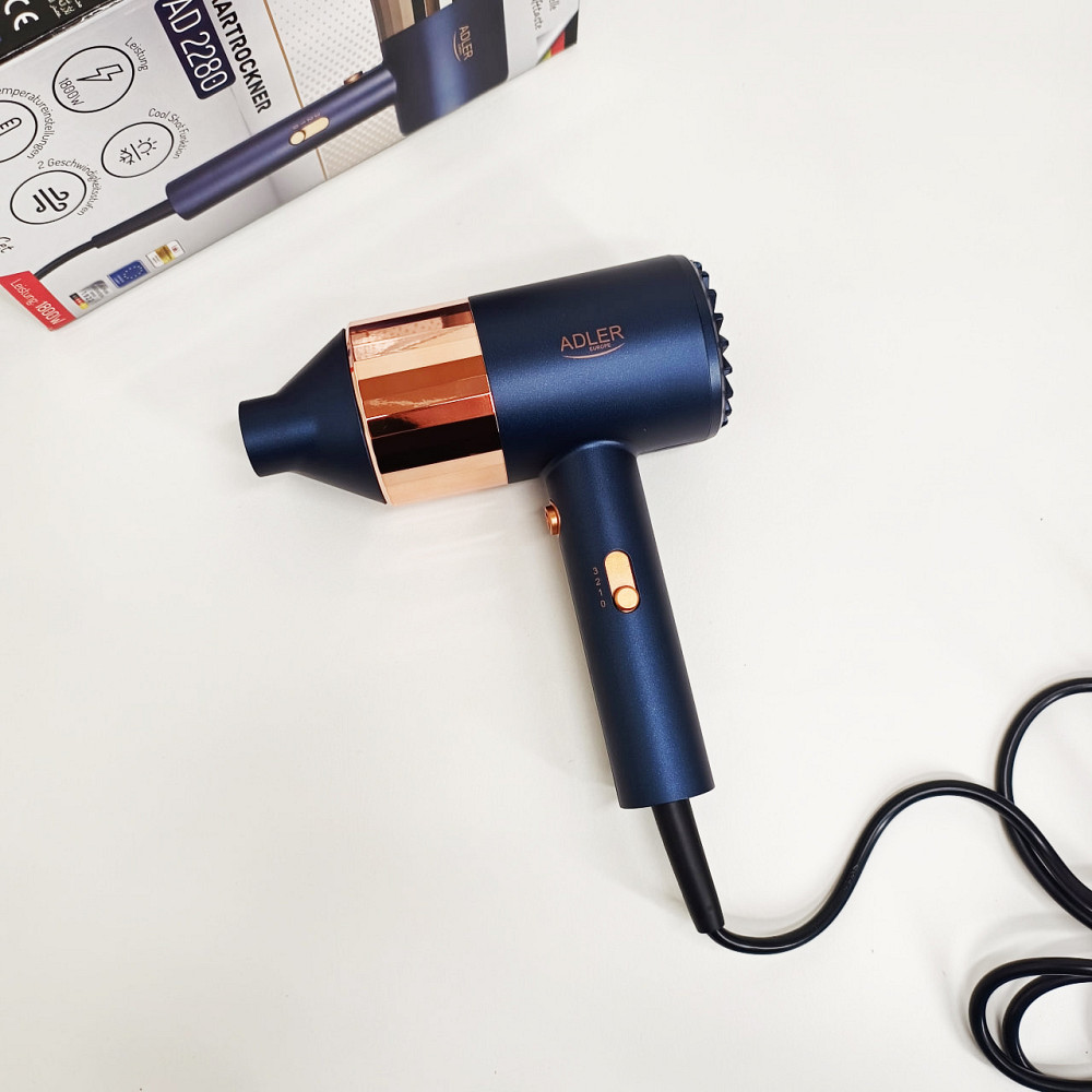 Фен для волос с холодным обдувом Adler, Фен электрический с насадками Качественный для волос RW-97 Львов - изображение 3