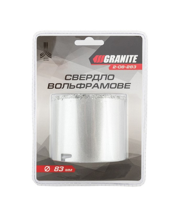 GRANITE Свердло корончате для плитки GRANITE 83 мм вольфрамове напилення 2-08-283 Коломия - фото 6