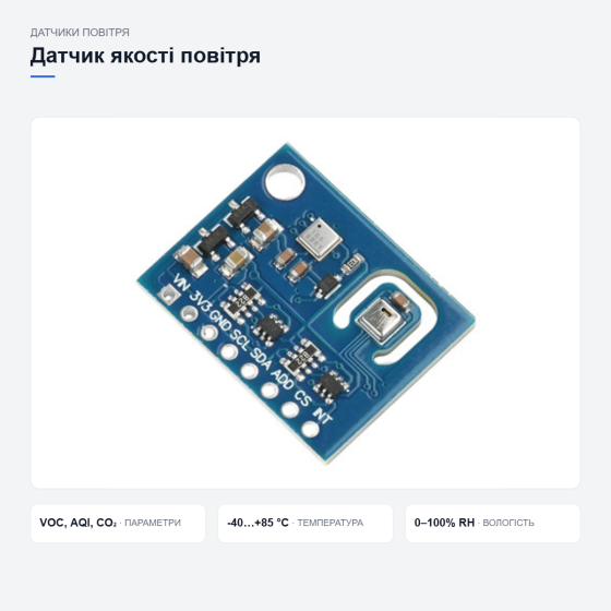 Датчик якості повітря ENS160 AHT21 Київ