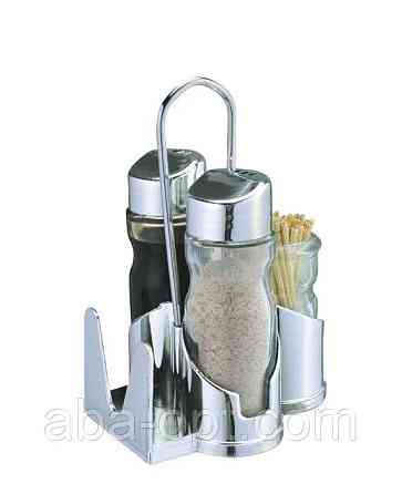Спецовник ( сіль \ перець \ салф \ зуб ) на пластиковій підставці ( 5 пр) Одеса
