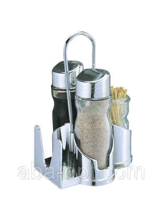 Спецовник ( сіль \ перець \ салф \ зуб ) на пластиковій підставці ( 5 пр) Одеса - фото 1
