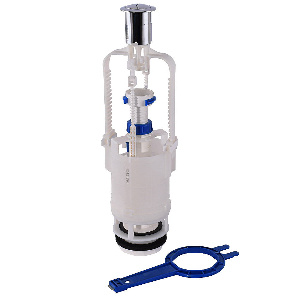 Двухфункціональний зливний клапан K.K.POL, низький, 3/6л (350/ZSD/206-00-T0) Луцк - изображение 3