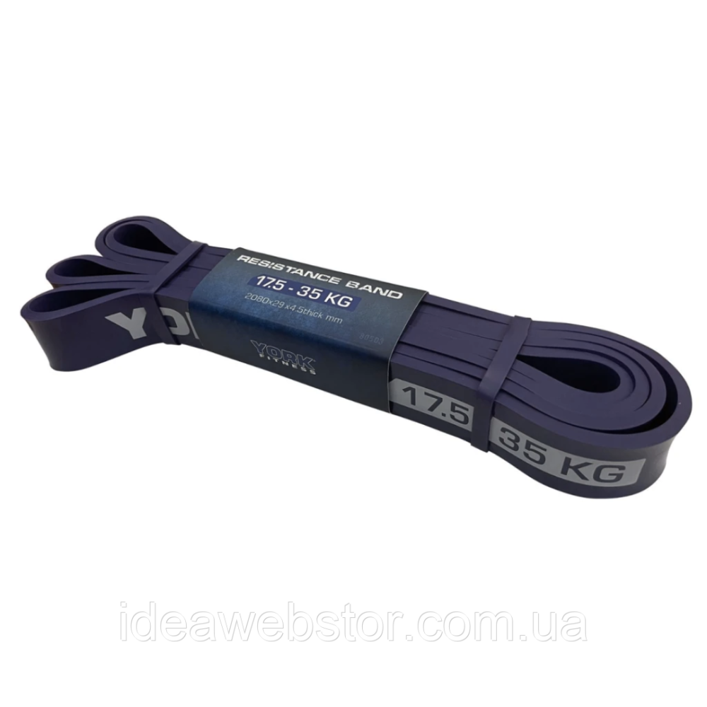 Резинка для фітнесу York 17,5-35кг - 2080x29x4,5 мм, фіолетовий Киев - изображение 17
