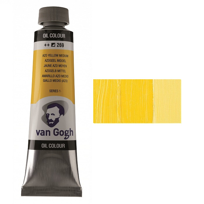 Фарба олійна VAN GOGH (269) AZO Жовтий середній 40 мл Royal Talens Київ - фото 1