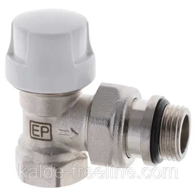 Термостатичний радіаторний клапан EUROPRODUCT кутовий 1/2" з американкою Харків - фото 1