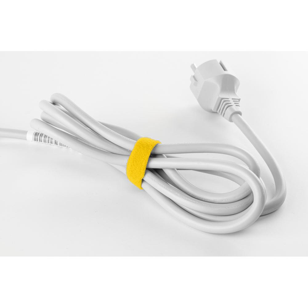 Багатофункціональна стрічка, Т рулон на липучці, 12 мм х 2 м, жовта, HLT1202/YL Київ - фото 3