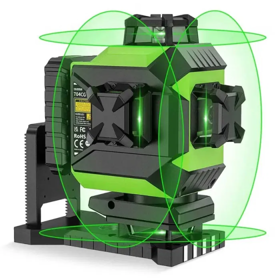 Лазерный уровень нивелир Huepar 704CG 4D Premium 6600мАh откалиброван Винница