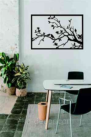 Декоративное настенное Панно «Весна» Декор на стену 90*59 см, Черный Киев