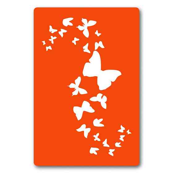 Трафарет для био-тату Бабочки bx002-15*20см, размер 15х20 см Винница